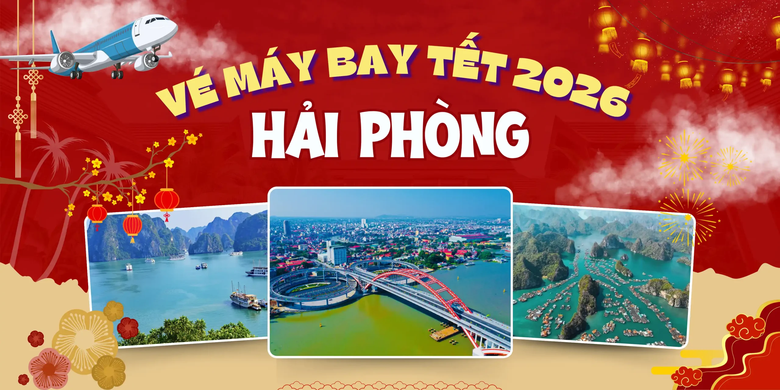 Vé máy bay Tết đi Hải Phòng chỉ từ 1.450.000VNĐ 1 Vé máy bay Tết đi Hải Phòng giá rẻ để hành trình trở về trọn vẹn