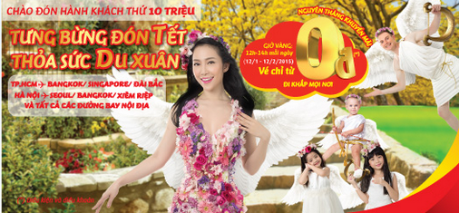 Vé máy bay Tết 2021 FREE của Vietjet Air