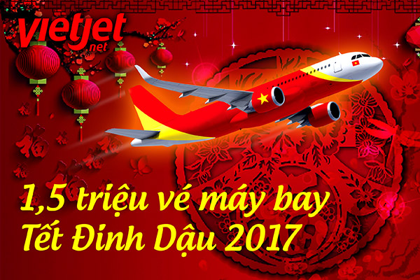 Một triệu rưỡi vé máy bay Tết Đinh Dậu 2017