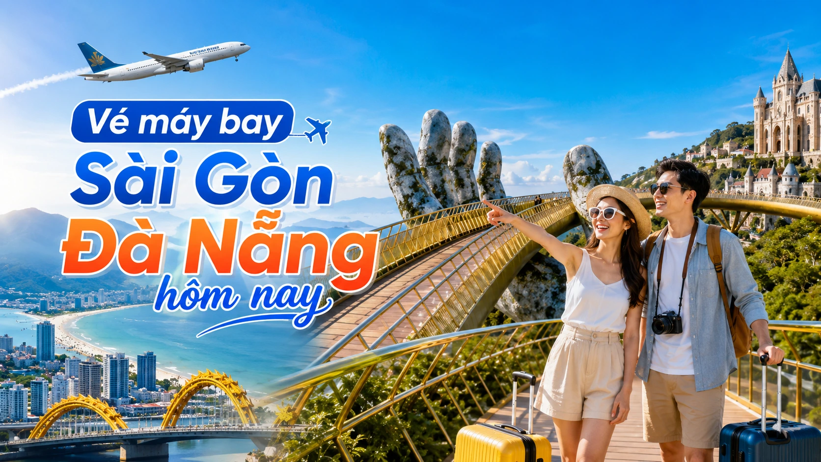 Vé máy bay Sài Gòn Đà Nẵng giá rẻ
