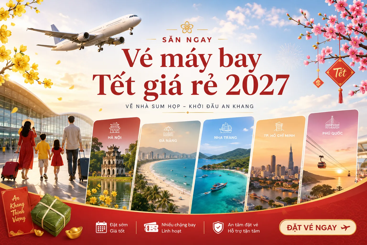 Vé máy bay Tết giá rẻ 2027