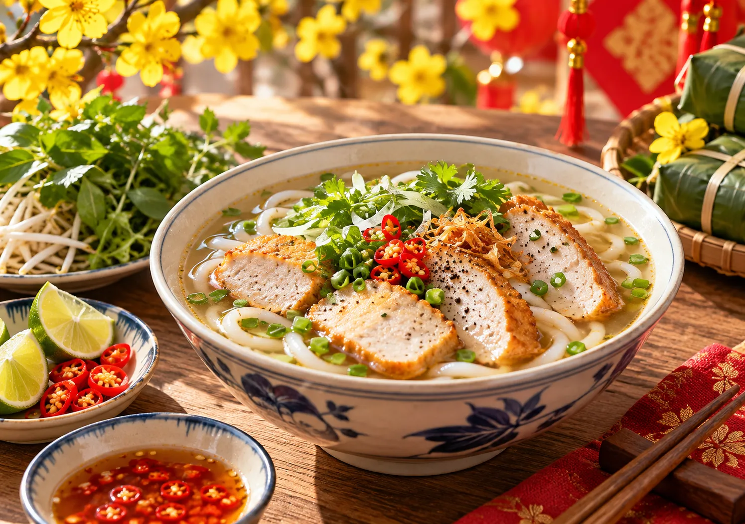 Thưởng thức tô bánh canh chả cá thơm ngon đậm vị miền Trung