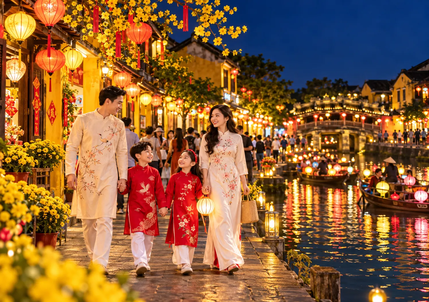 Phố cổ Hội An rực rỡ sắc màu chào đón năm mới