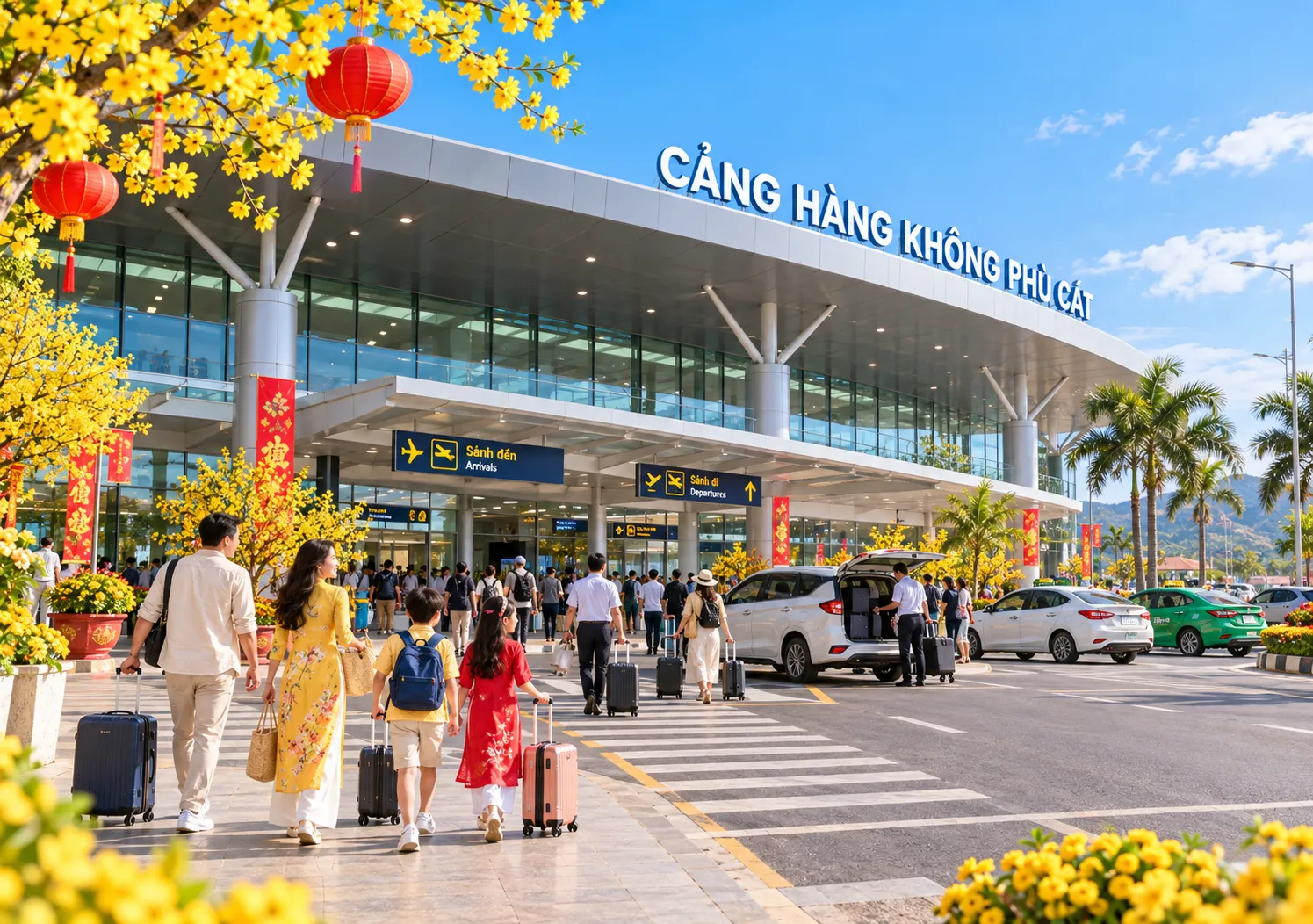 Sân bay Phù Cát (Quy Nhơn) với cơ sở vật chất hiện đại phục vụ hành khách