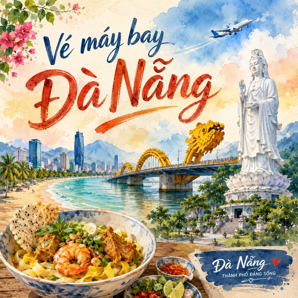 Đặt vé máy bay giá rẻ đi Đà Nẵng