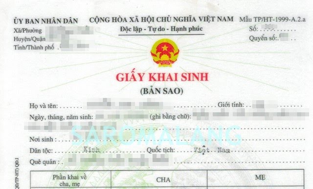 Giấy khai sinh bản sao có đi máy bay được không