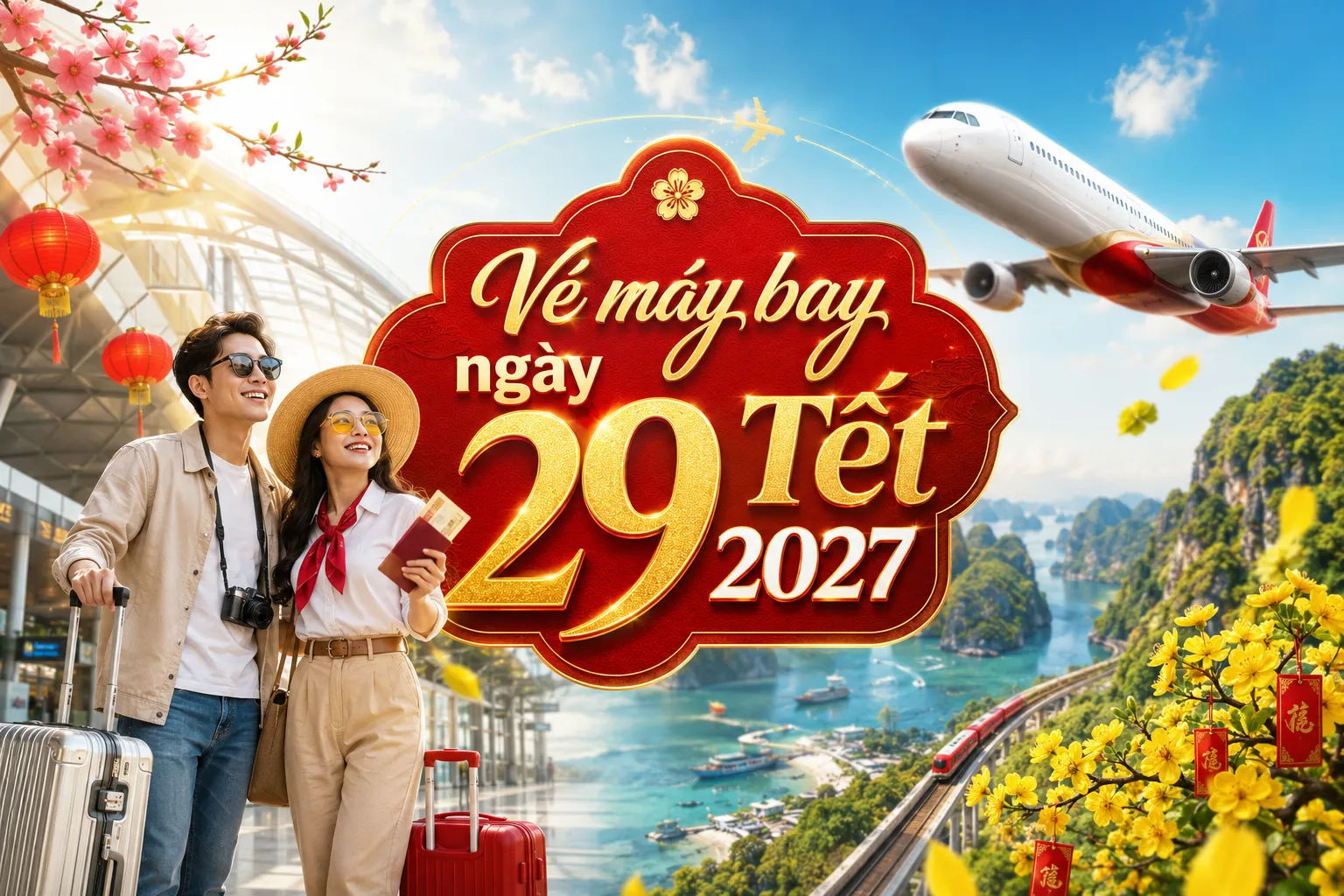 Vé máy bay ngày 29 Tết, cuộc đua trở về đoàn viên