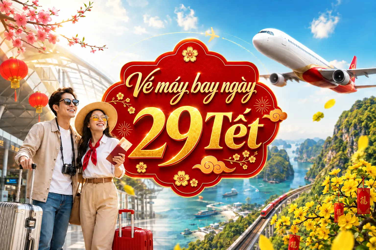 Vé máy bay ngày 29 Tết, cuộc đua trở về đoàn viên