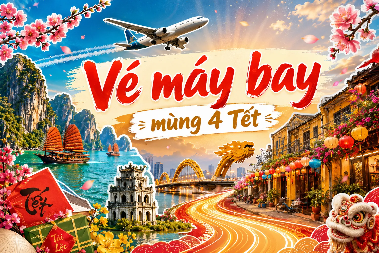 Vé máy bay mùng 4 Tết, chuyến bay cảm xúc khởi đầu năm mới