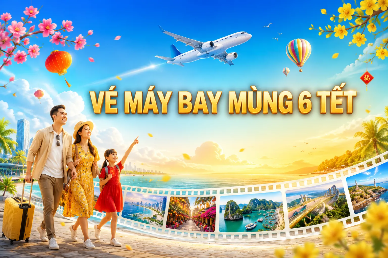 Vé máy bay mùng 6 Tết 2027, đi đâu chơi gì đầu xuân