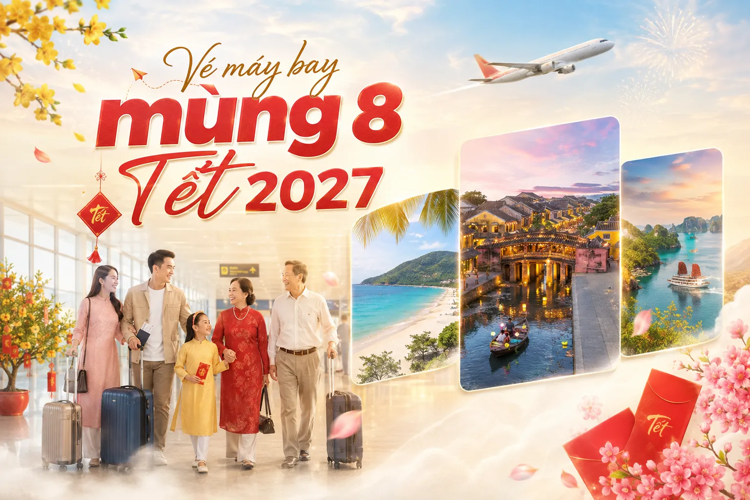 Vé máy bay mùng 8 Tết giá vé và hành lý