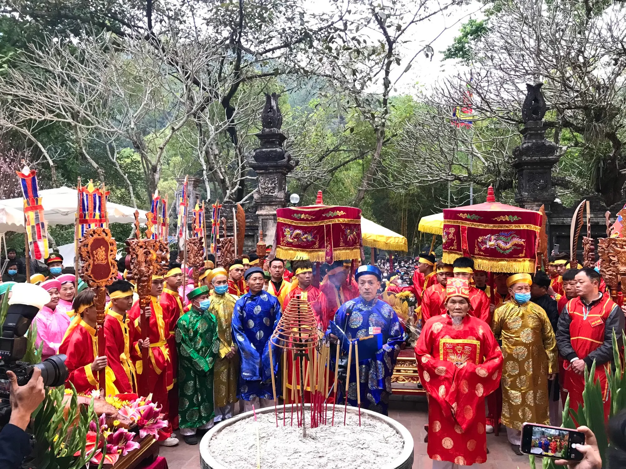 Tưng bừng lễ hội Gióng đền Sóc được tổ chức mỗi dịp Tết đến