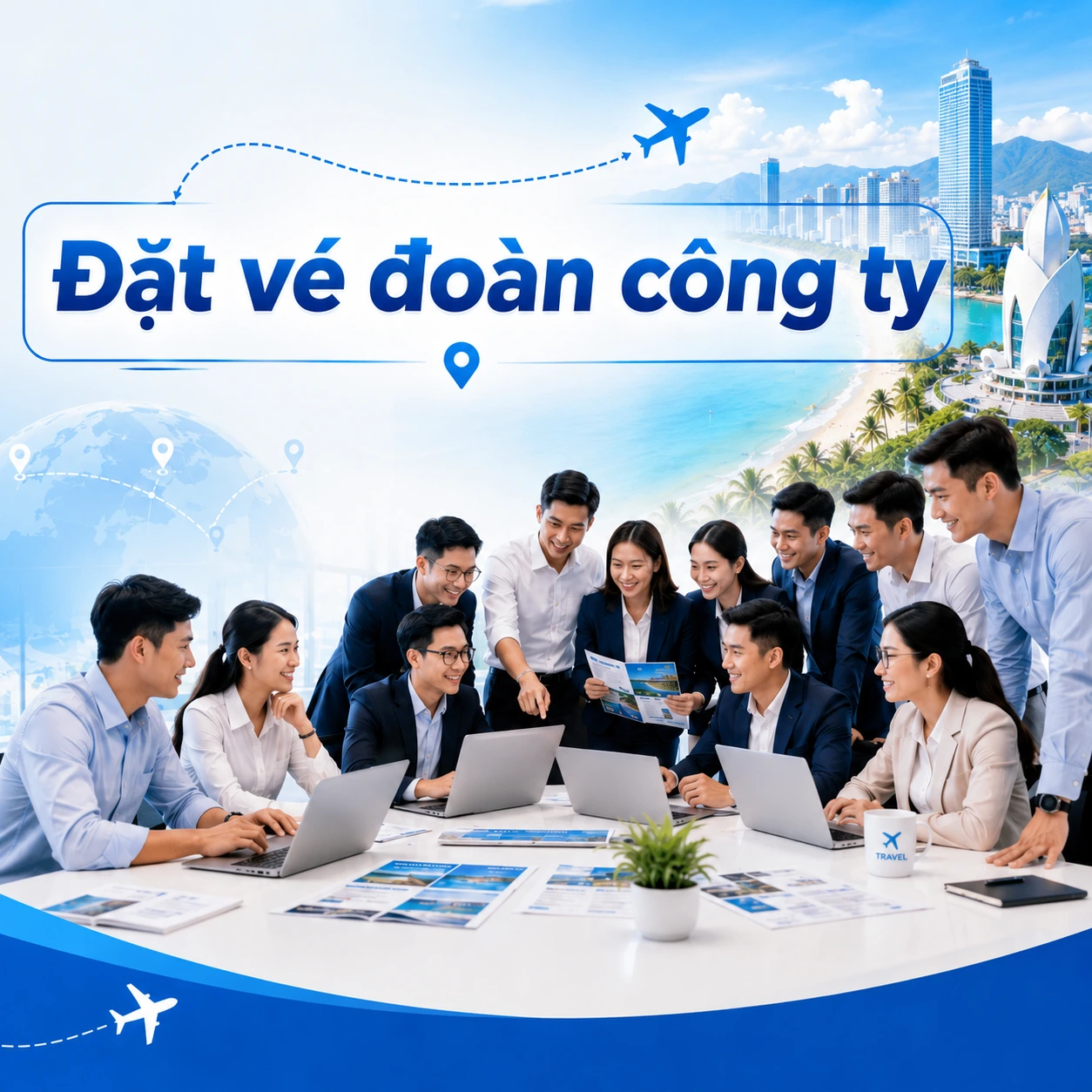 Đặt vé đoàn công ty trong nước quốc tế