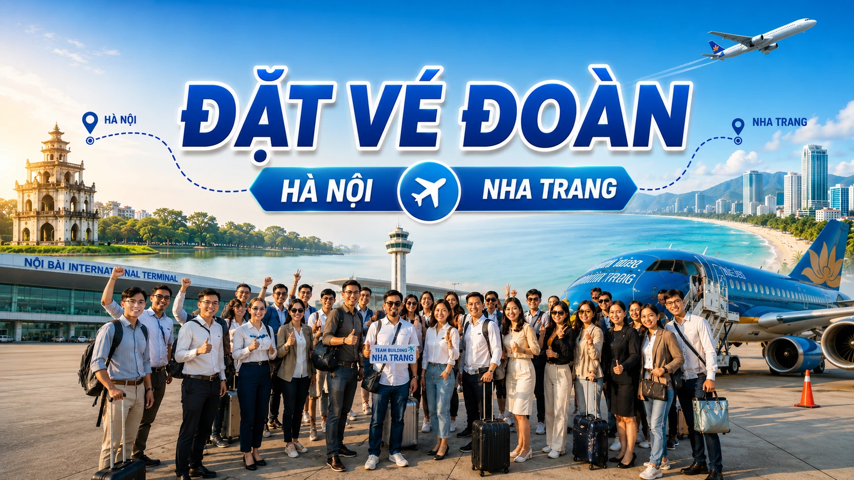 Đặt vé đoàn Hà Nội Nha Trang