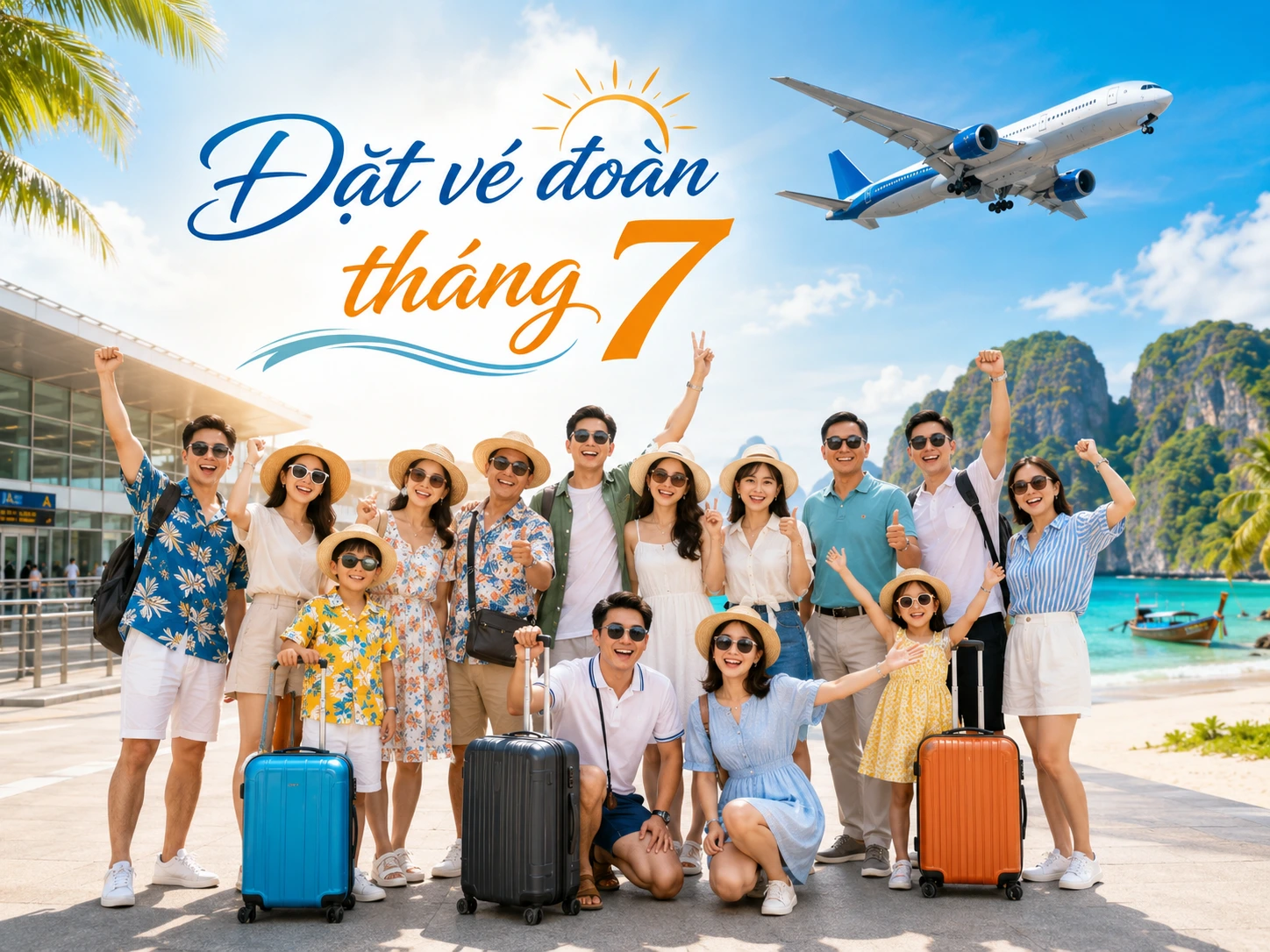 Đặt vé đoàn tháng 7 cho công ty, gia đình