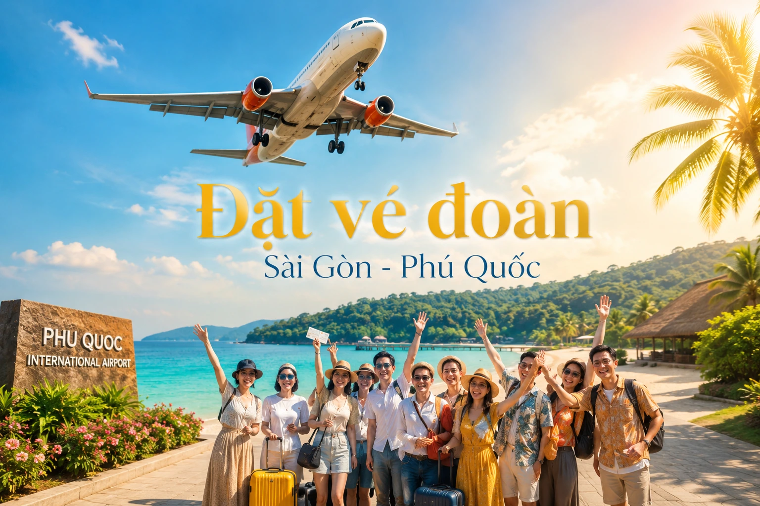 Đặt vé đoàn Sài Gòn Phú Quốc giá mới cập nhật